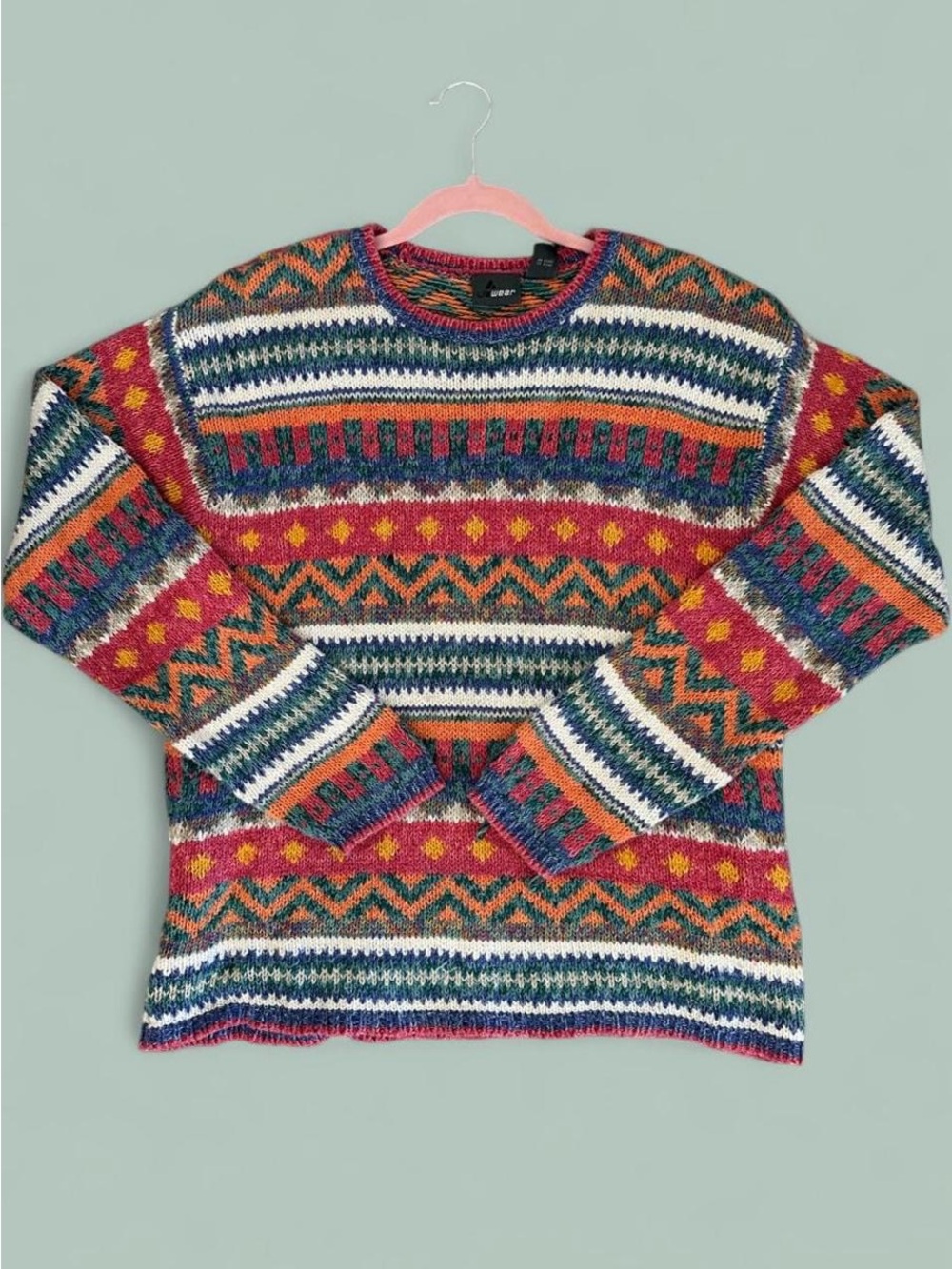 Vintage 90s LizWear Multicolor Knit Sweater